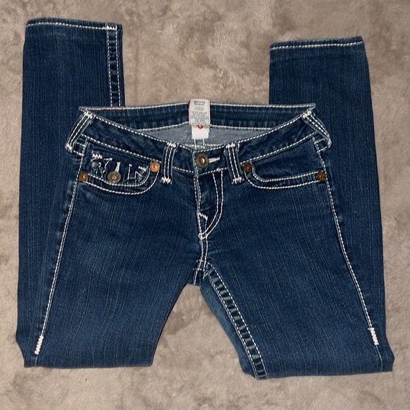 True Religion Julie Big T Straight Leg Jeans - Picture 7 of 8